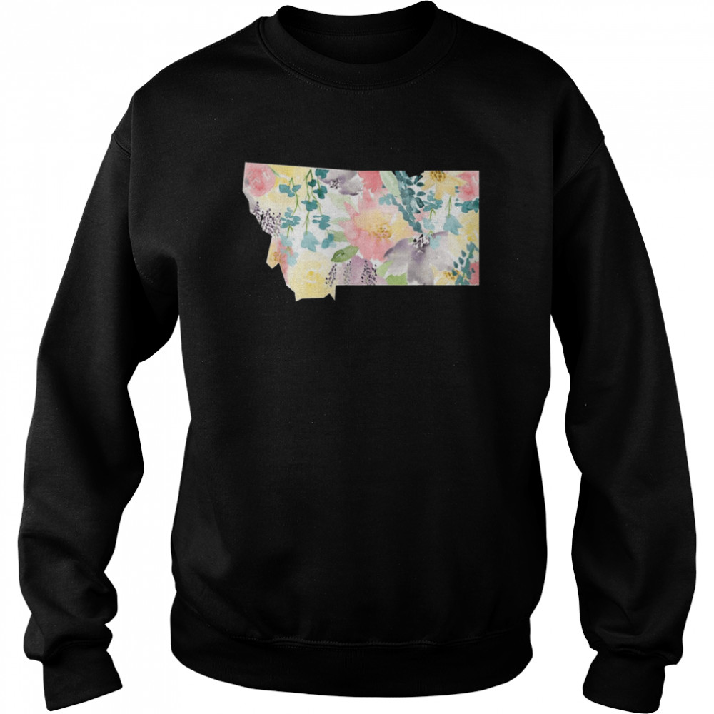 Montana Watercolor Soft Floral Shirt Unisex Sweatshirt