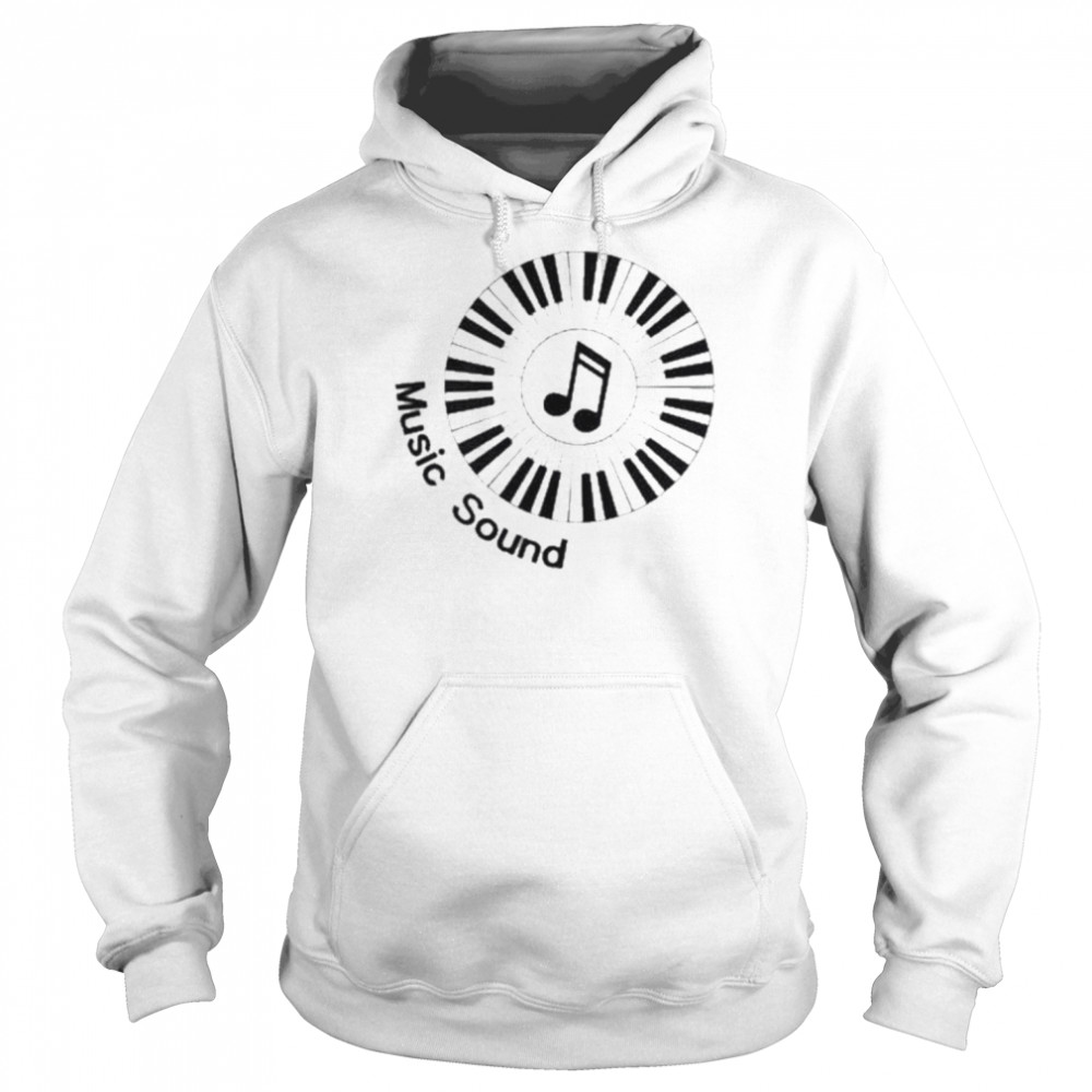 Music sound keyboard graphic fashion left chest  Unisex Hoodie