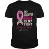 My Daughter’s Fight Is My Fight Breast Cancer Awareness Shirt Classic Men's T-shirt