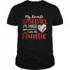 My Favorite Baseball Player Calls Me Auntie T-Shirt Classic Men's T-shirt