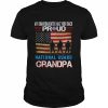 My Granddaughter Has Your Back Proud National Guard Grandpa Shirt Classic Men's T-shirt