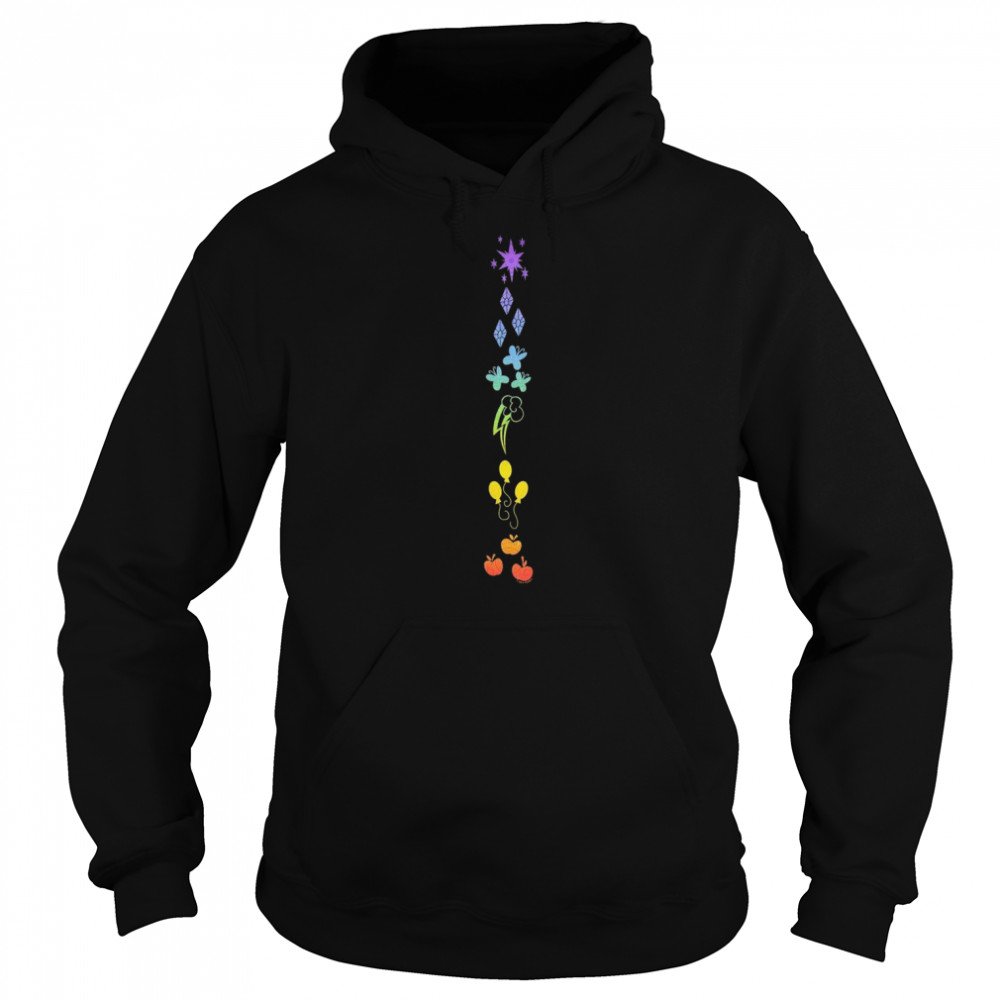 My Little Pony Friendship Is Magic Ponies Aligned Shirt Unisex Hoodie