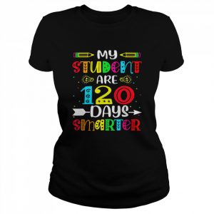 My Students Are 120 Days Smarter 100th Day of School Boys Shirt Classic Women's T-shirt