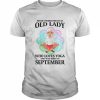 Never Underestimate An Old Lady Who Loves Yoga September Shirt Classic Men's T-shirt