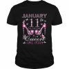 On January 11th A Queen was born Aquarius Capricorn birthday Shirt Classic Men's T-shirt