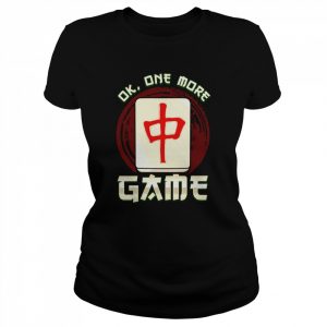 One More Game Mahjong Tile Player Shirt Classic Women's T-shirt