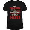 One Nation Under God Christian US Flag 4th Of July Faith Shirt Classic Men's T-shirt