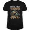 Only The Finest Fisherman Are Born In 1943 Fishing T-Shirt Classic Men's T-shirt