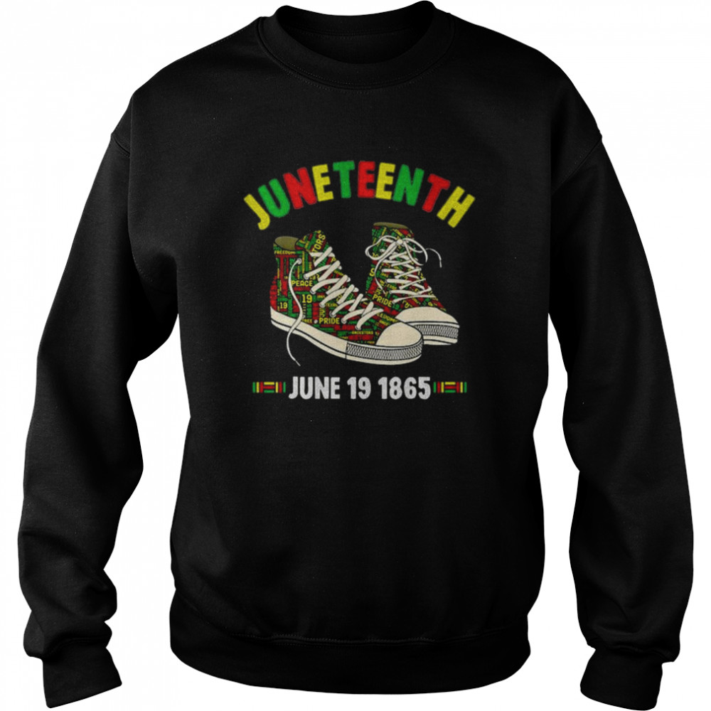 Original Juneteenth June 19 1865 Black African American Independence Shirt Unisex Sweatshirt