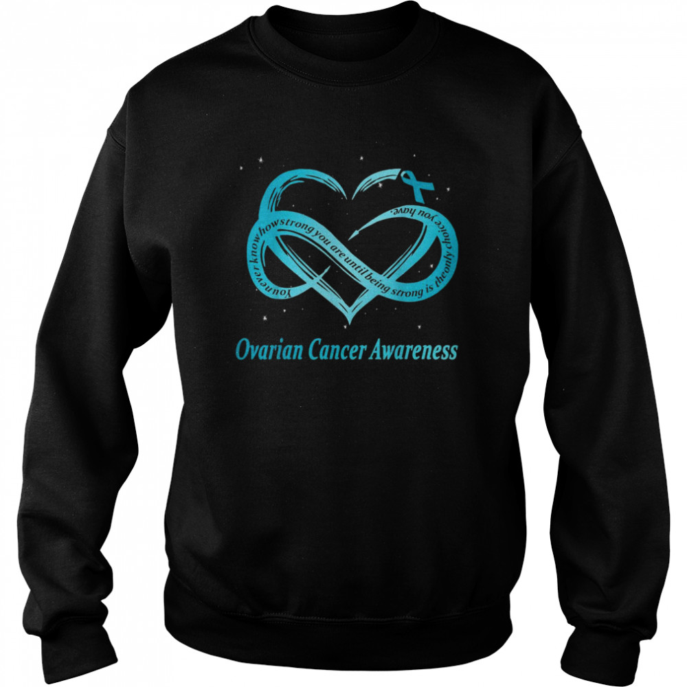 Ovarian Cancer Warrior Shirt Unisex Sweatshirt