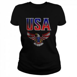 PATRIOTIC EAGLE 4TH OF JULY USA AMERICAN FLAG T-Shirt Classic Women's T-shirt