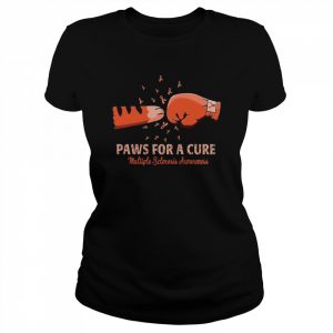 Paws for a cure multiple sclerosis awareness  Classic Women's T-shirt