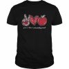 Peace Love Apple Paraprofessional Shirt Classic Men's T-shirt