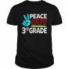 Peace Out 3rd Grade Last Day Of School Teacher Girl Boy Shirt Classic Men's T-shirt