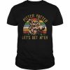 Pitter patter let’s get at’er arch german shepherd vintage  Classic Men's T-shirt