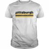 Pittsburgh Pennsylvania Three Stripe Vintage WeatheredShirt Classic Men's T-shirt