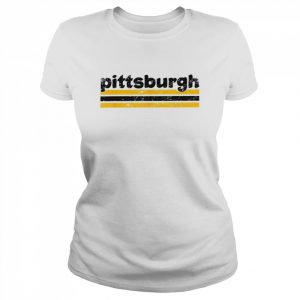 Pittsburgh Pennsylvania Three Stripe Vintage WeatheredShirt Classic Women's T-shirt