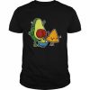 Pooping Avocado & Tortilla Chip Guacamole Poop Turd Vegan Tee Shirt Classic Men's T-shirt