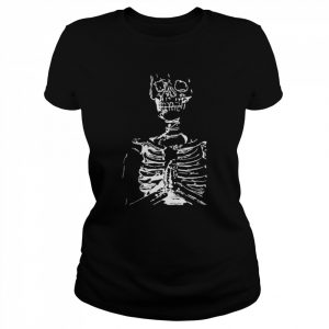 Prayer hands skeleton  Classic Women's T-shirt