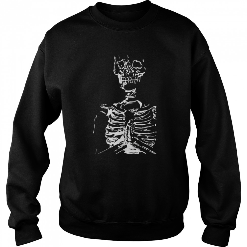 Prayer hands skeleton  Unisex Sweatshirt