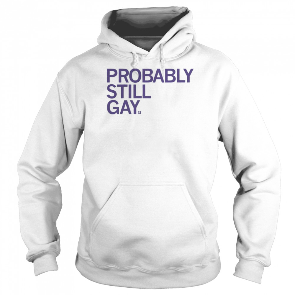 Probably Still Gay Shirt Unisex Hoodie