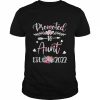 Promoted to aunt est 2022 flower  Classic Men's T-shirt