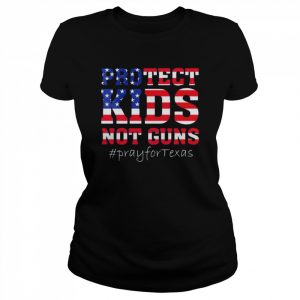 Protect Kids Not Guns, End Gun Violence American flag Shirt Classic Women's T-shirt