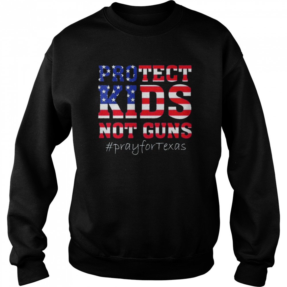 Protect Kids Not Guns, End Gun Violence American flag Shirt Unisex Sweatshirt