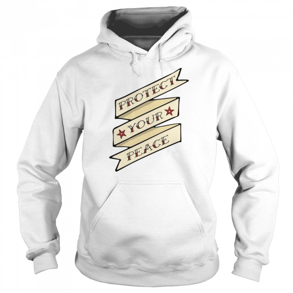 Protect Your Peace Vintage Script Design Shirt Unisex Hoodie