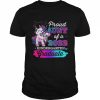 Proud Aunt Of 2022 Kindergarten Graduate Unicorn Grad Senior Shirt Classic Men's T-shirt