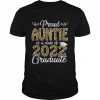 Proud Auntie of a Class of 2022 Graduate Senior 22 Leopard Shirt Classic Men's T-shirt