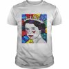 Queen Elizabeth Colorful Art T-Shirt Classic Men's T-shirt