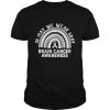 Rainbow in may we wear gray brain cancer awareness month  Classic Men's T-shirt