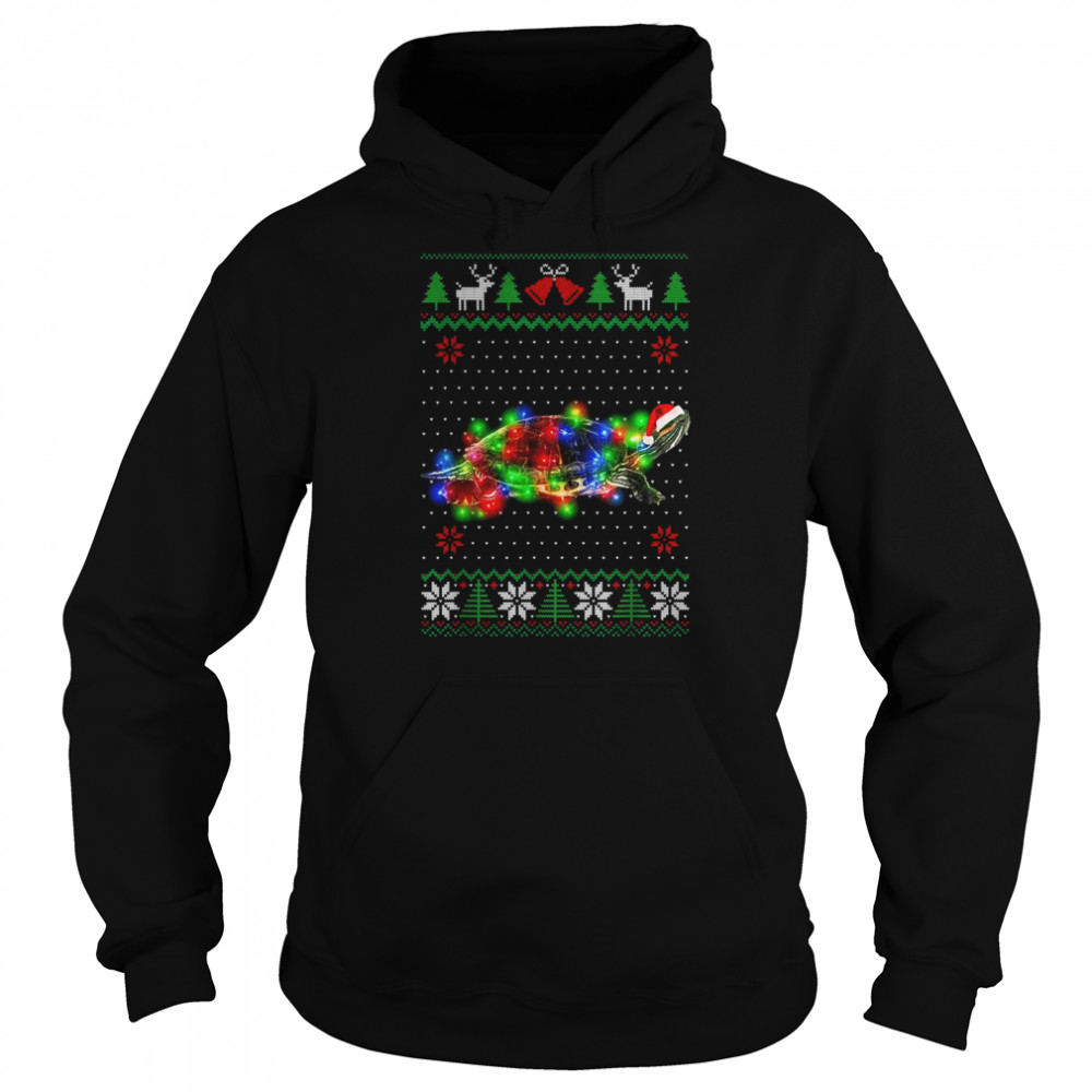 Redeared Slider Animal Ugly Christmas Puppy Animal Shirt Unisex Hoodie