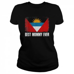 Retro Antigua And Barbuda Flag Best Mommy Ever Shirt Classic Women's T-shirt