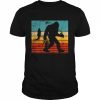 Retro Bigfoot Fishing Sasquatch and Fishing Shirt Classic Men's T-shirt