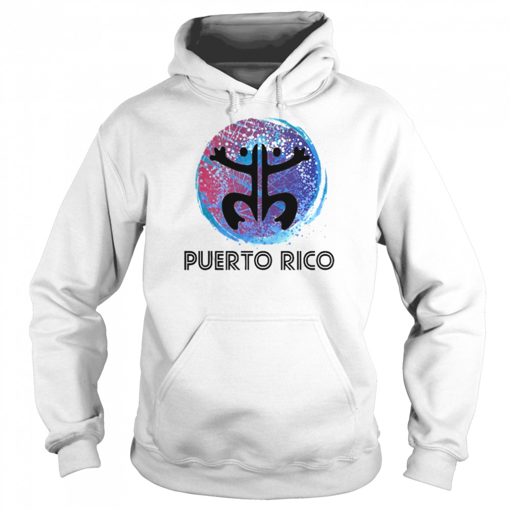 Retro Distressed Puerto Rico Coqui Frog Pink Cool Womens Shirt Unisex Hoodie