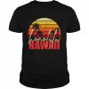 Retro Hawaiian Beach Palm Trees Summer Honolulu Hawaii Shirt Classic Men's T-shirt