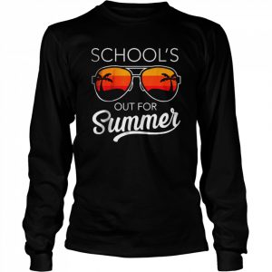 Retro Last Day Of School Schools Out For Summer Teacher Gift T-Shirt Long Sleeved T-shirt