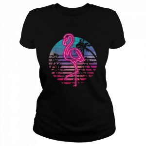 Retro Tropic Flamingo Shirt Classic Women's T-shirt