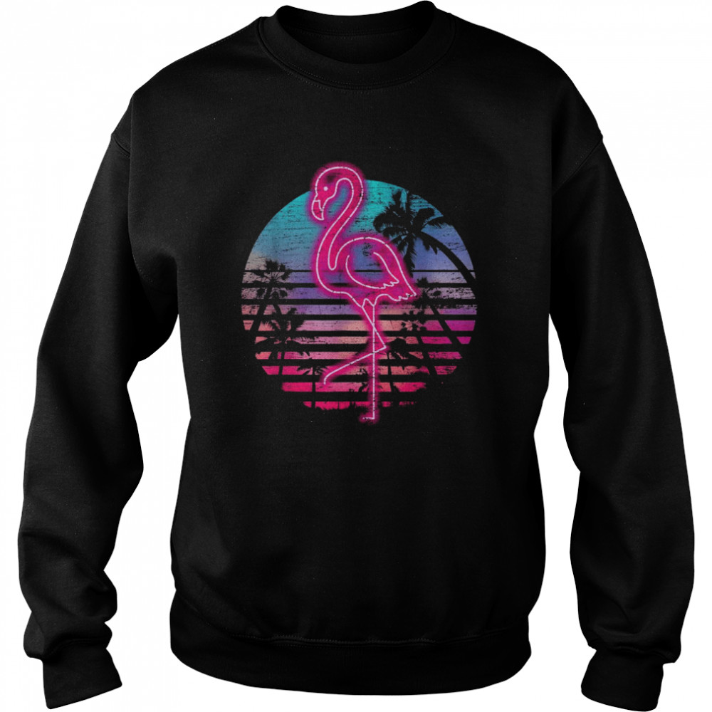 Retro Tropic Flamingo Shirt Unisex Sweatshirt