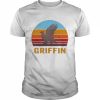 Retro Vintage Style Sunset Griffin Legendary Creature Shirt Classic Men's T-shirt