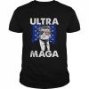 Retro grunge ultra maga Trump usa flag anti biden patriotic  Classic Men's T-shirt