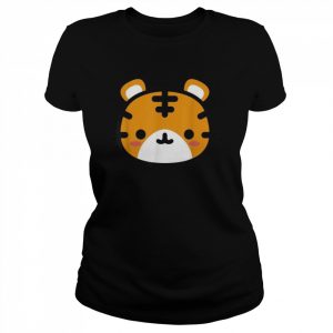 Roar Cute Childrens Tiger for Cartoon Tiger Face Shirt Classic Women's T-shirt