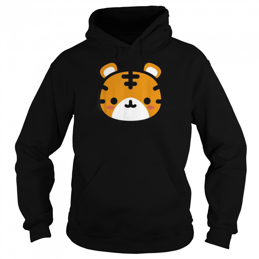 Roar Cute Childrens Tiger for Cartoon Tiger Face Shirt Unisex Hoodie