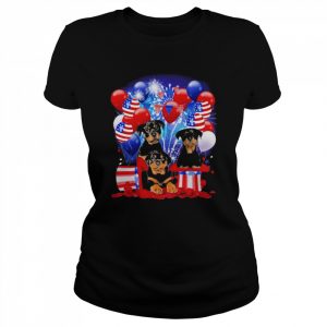 Rottweiler Balloons Fireworks Shirt Classic Women's T-shirt