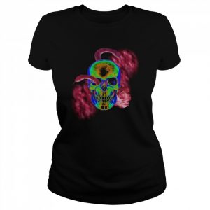 SKULL WITH SNAKES AND ROSE Shirt Classic Women's T-shirt