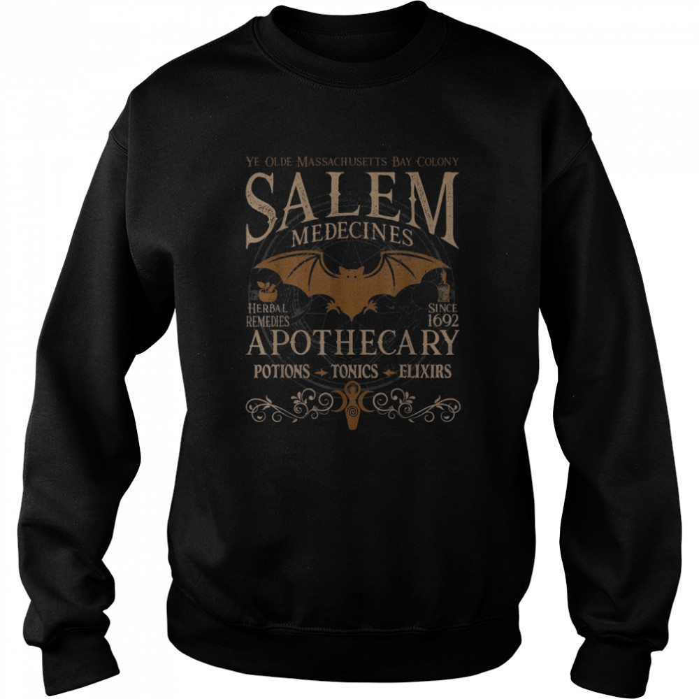 Salem Apothecary Herbalist Witch Wiccan Halloween Beige Shirt Unisex Sweatshirt