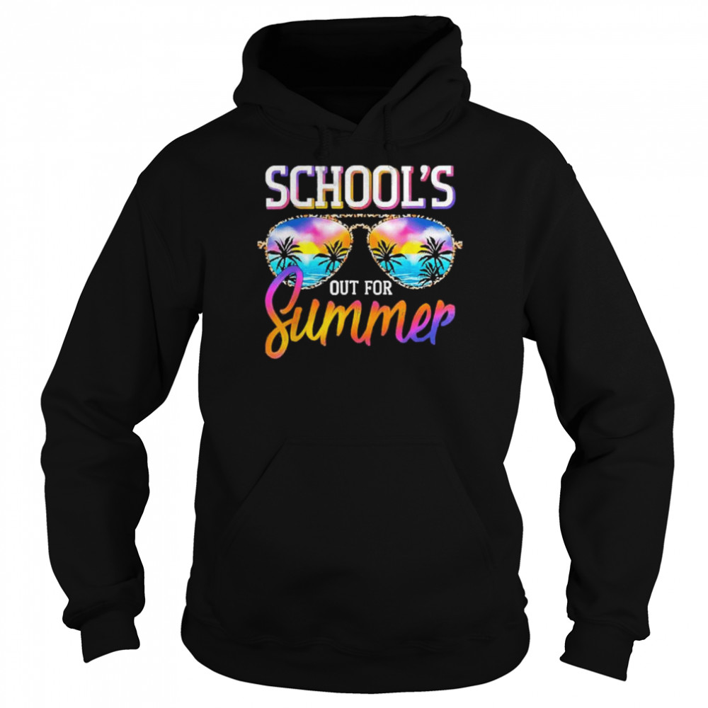 Schools out for summer funny happy last day of school vintage  Unisex Hoodie