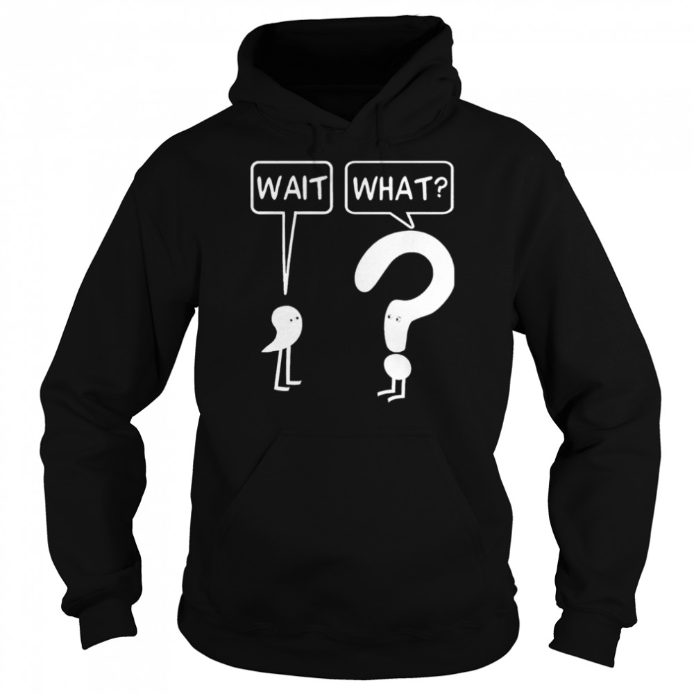 Semicolon wait question mark what  Unisex Hoodie